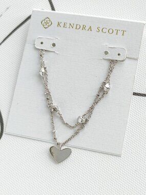 ✨Kendra Scott✨ Ari Heart Silver Necklace